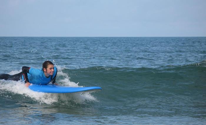 Surfing in St Davids Pembrokeshire